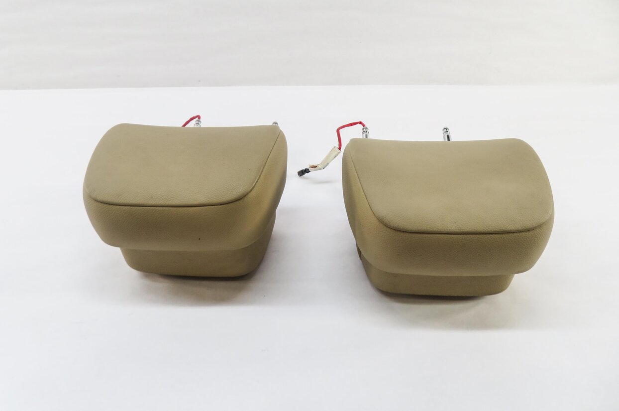 Thumbnail 3: 2012 BMW X5 (E70) FRONT LEFT & RIGHT SEAT HEADREST SET (BEIGE LEATHER)