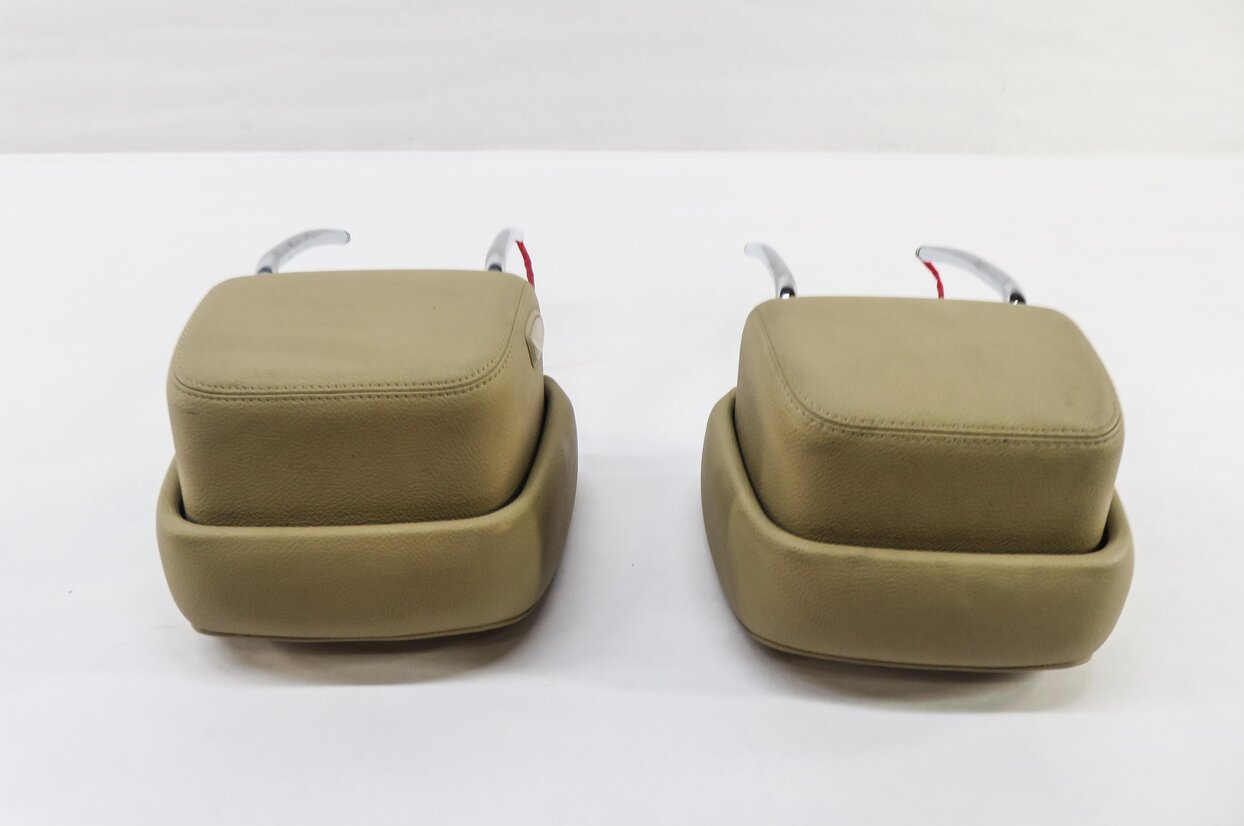 Thumbnail 4: 2012 BMW X5 (E70) FRONT LEFT & RIGHT SEAT HEADREST SET (BEIGE LEATHER)