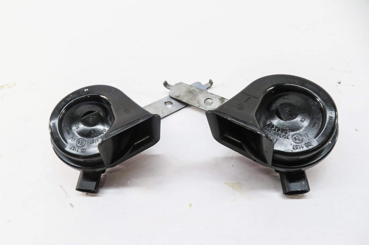 Thumbnail 2: 2010-2014 BMW X5 X6 (E70 E71) HIGH & LOW TONE SAFETY HORN SET-2