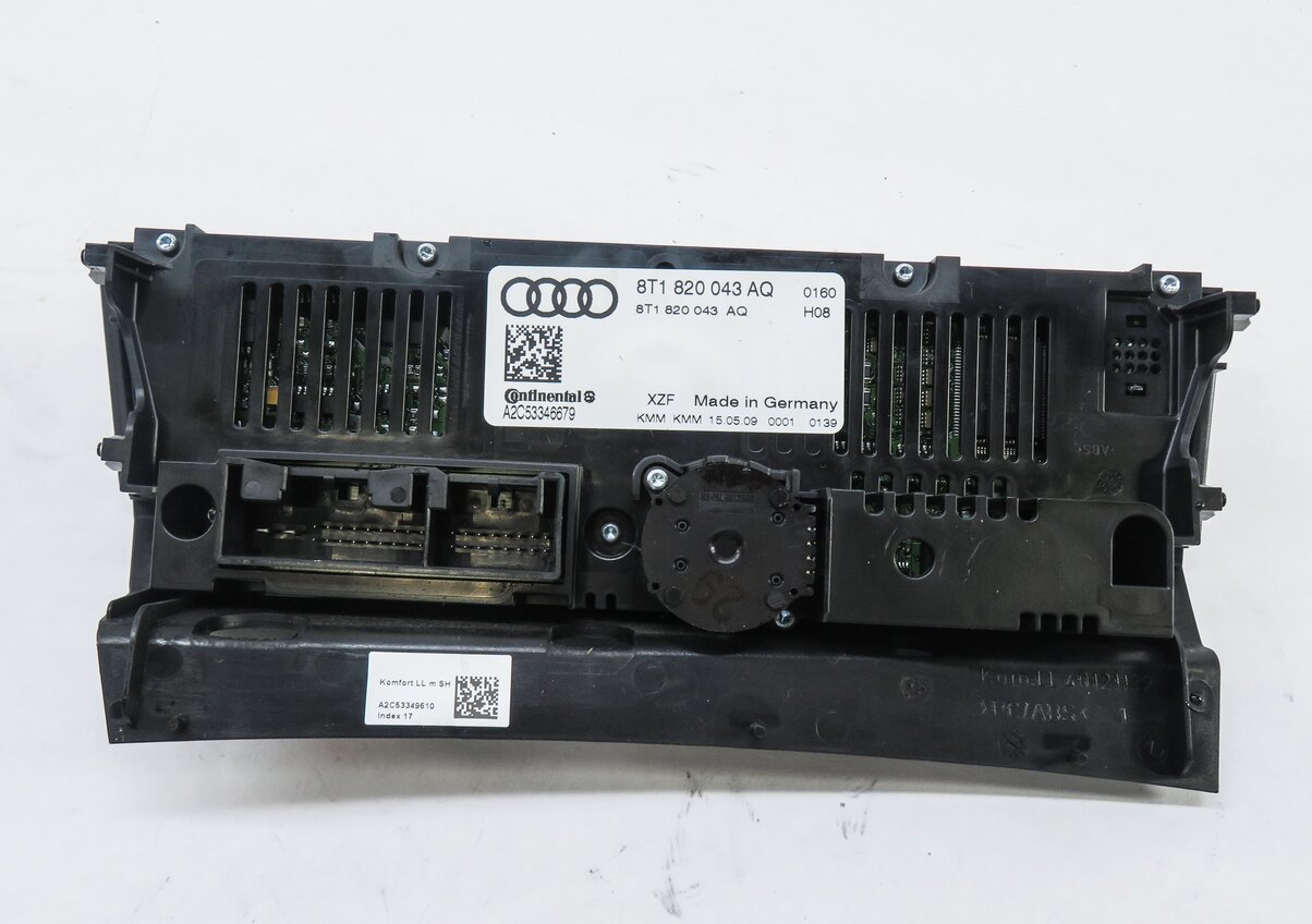 Thumbnail 5: 08-13 A4 S4 A5 S5 Q5 (B8 8K 8T 8R) HEATER A/C TEMPERATURE CLIMATE CONTROL PANEL