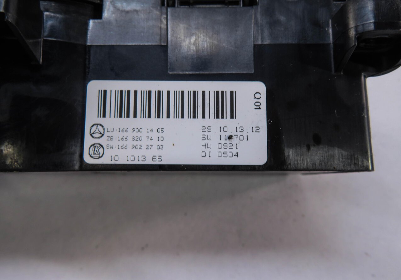 Thumbnail 5: 14-19 MERCEDES GL350 GL450 ML350 ML550 GLE GLS (W166 X166) REAR HEATER CONTROL