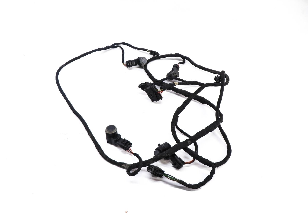 2014 MERCEDES GL450 (X166) REAR PDC PARK DISTANCE SENSOR SET w/ HARNESS (GRAY)