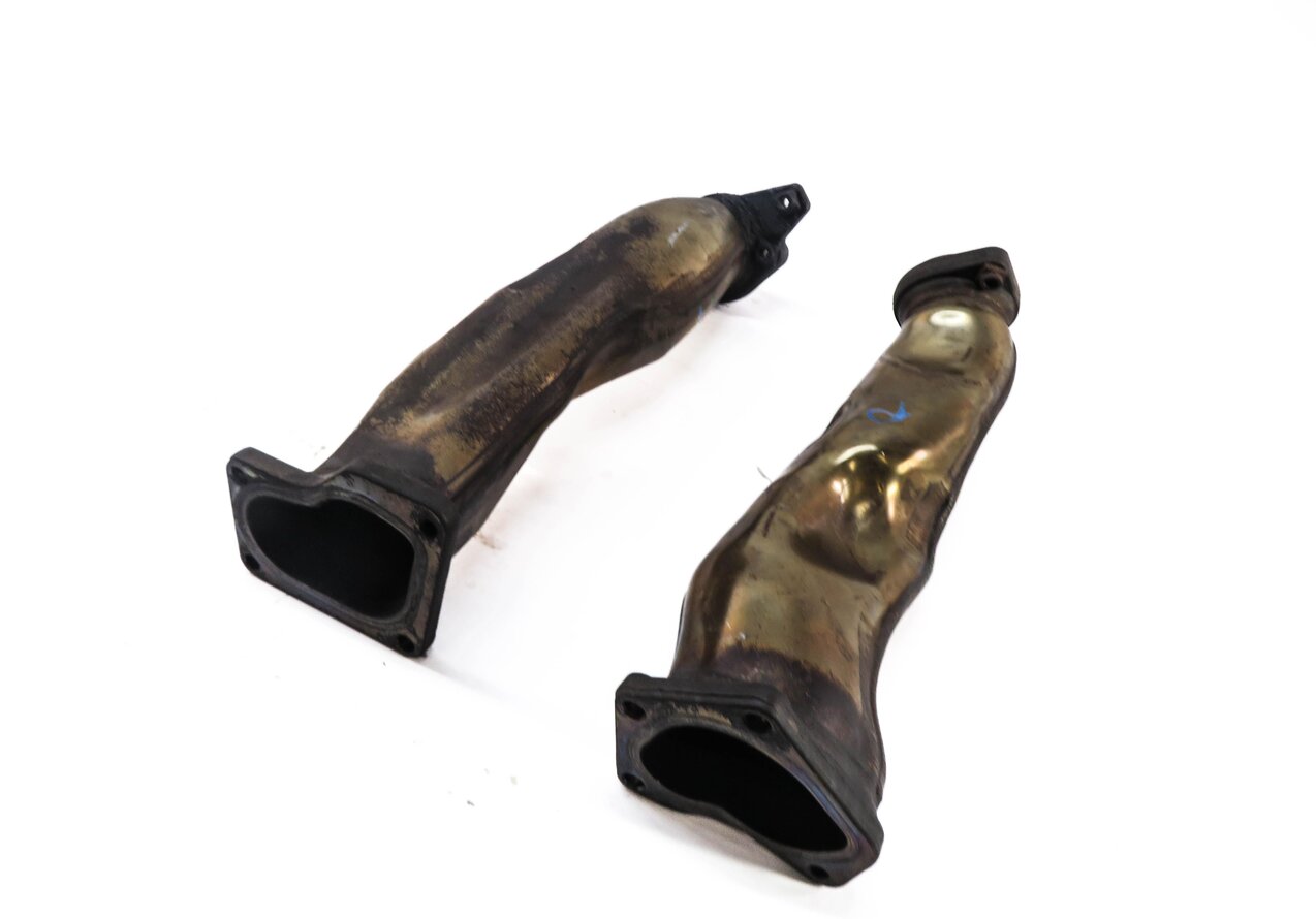 Thumbnail 1: 2014 MERCEDES GL450 (X166) 4.6L ENGINE TURBOCHARGER EXHAUST PIPE MANIFOLD SET