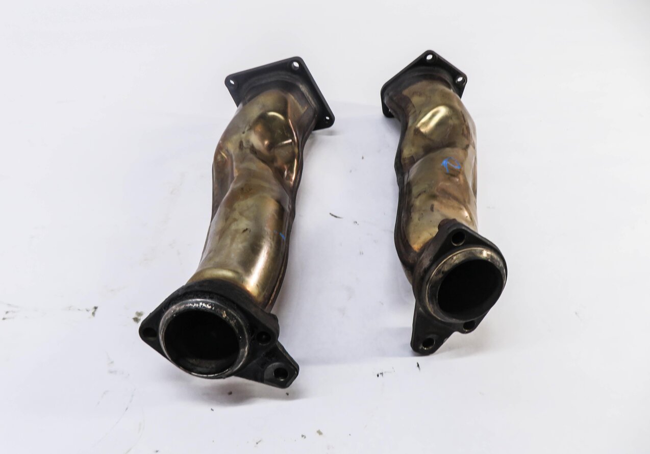 Thumbnail 3: 2014 MERCEDES GL450 (X166) 4.6L ENGINE TURBOCHARGER EXHAUST PIPE MANIFOLD SET
