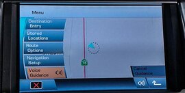 2010-2012 LR2 RANGE ROVER SPORT (L320) GPS NAVIGATION INFORMATION DISPLAY SCREEN