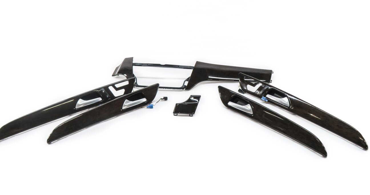 2014 MERCEDES GL450 (X166) INTERIOR WOOD GRAIN TRIM SET (EUCALYPTUS WOOD 734)