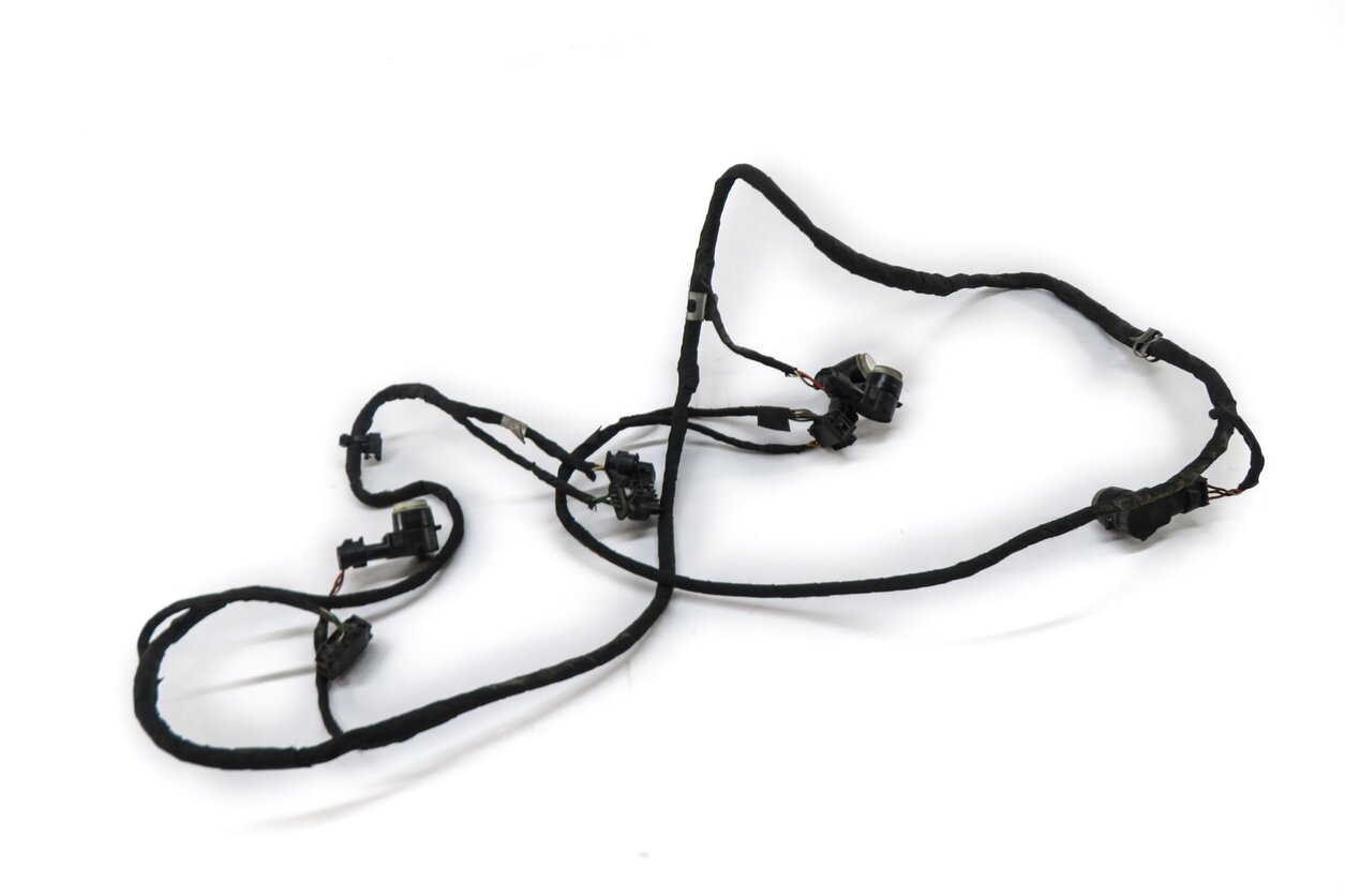 2014 MERCEDES GL450 (X166) REAR PDC PARK DISTANCE SENSOR SET w/ HARNESS (WHITE)