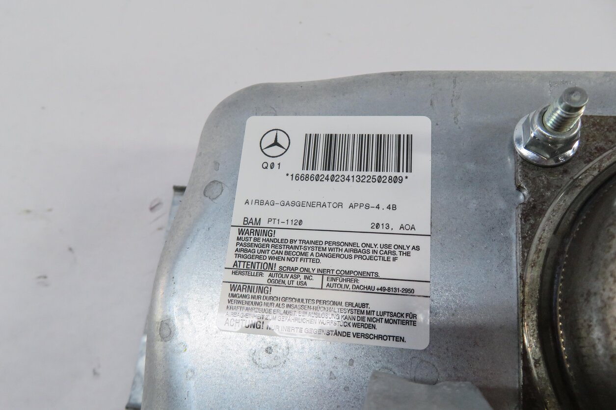 Thumbnail 4: 12-19 MERCEDES GL350 GL450 GL550 ML350 ML550 (W166 X166) PASSENGER DASH AIRBAG