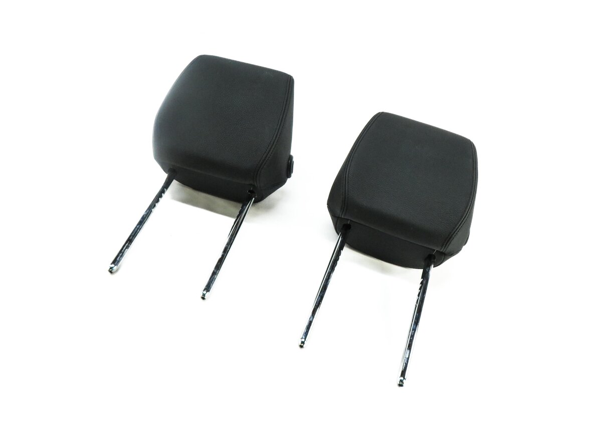 2014 BMW 335i (F30) FRONT LEFT & RIGHT SPORT SEAT HEADREST SET-2 (BLACK LEATHER)