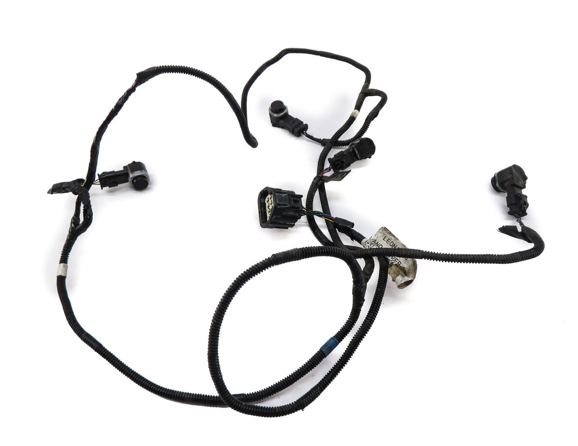 Thumbnail 1: 2013 RANGE ROVER SPORT (L320) REAR PDC PARK SENSOR SET w/ HARNESS (FUJI WHITE)