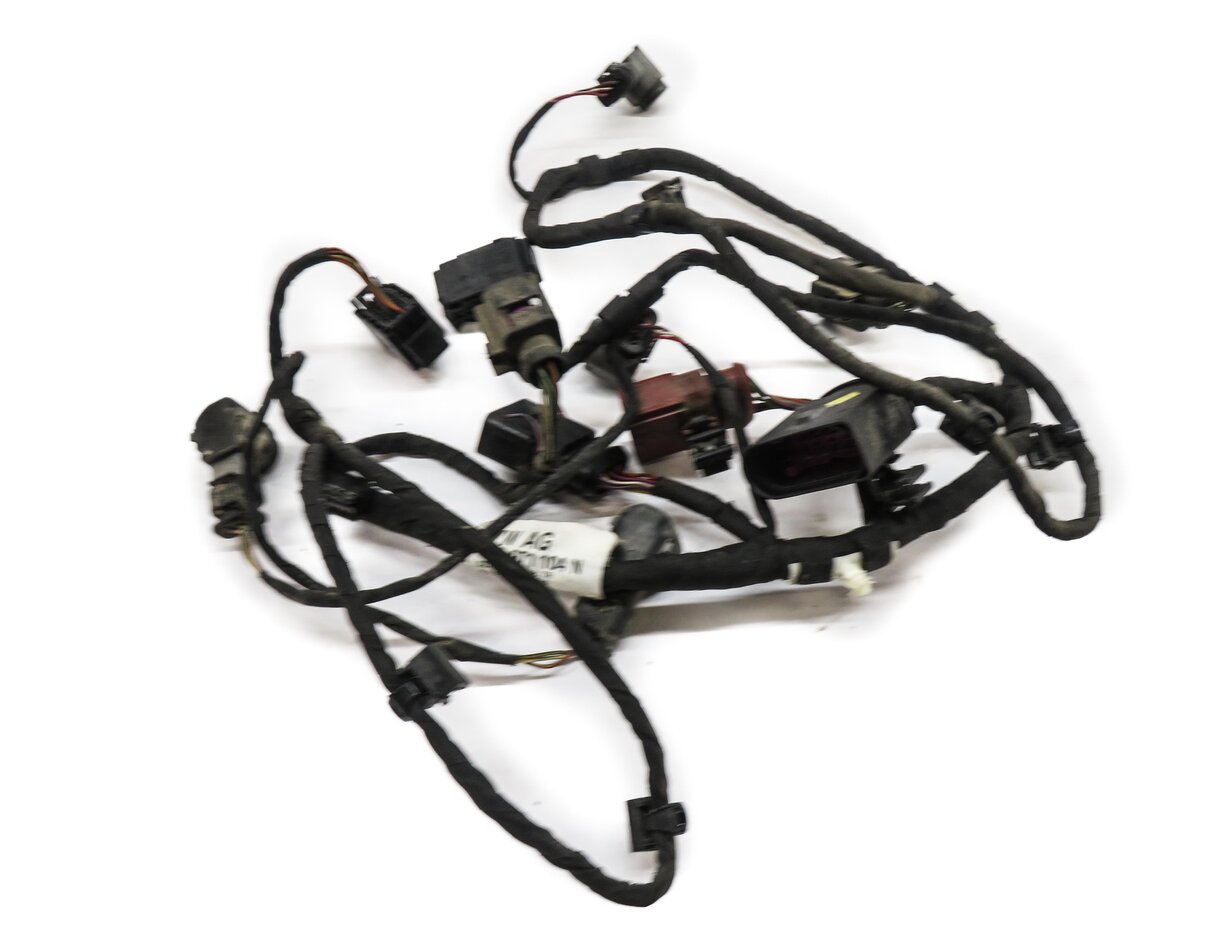 2008 AUDI Q7 (4L) REAR PDC PARK DISTANCE SENSOR SET w/ HARNESS (QUARTZ GRAY)