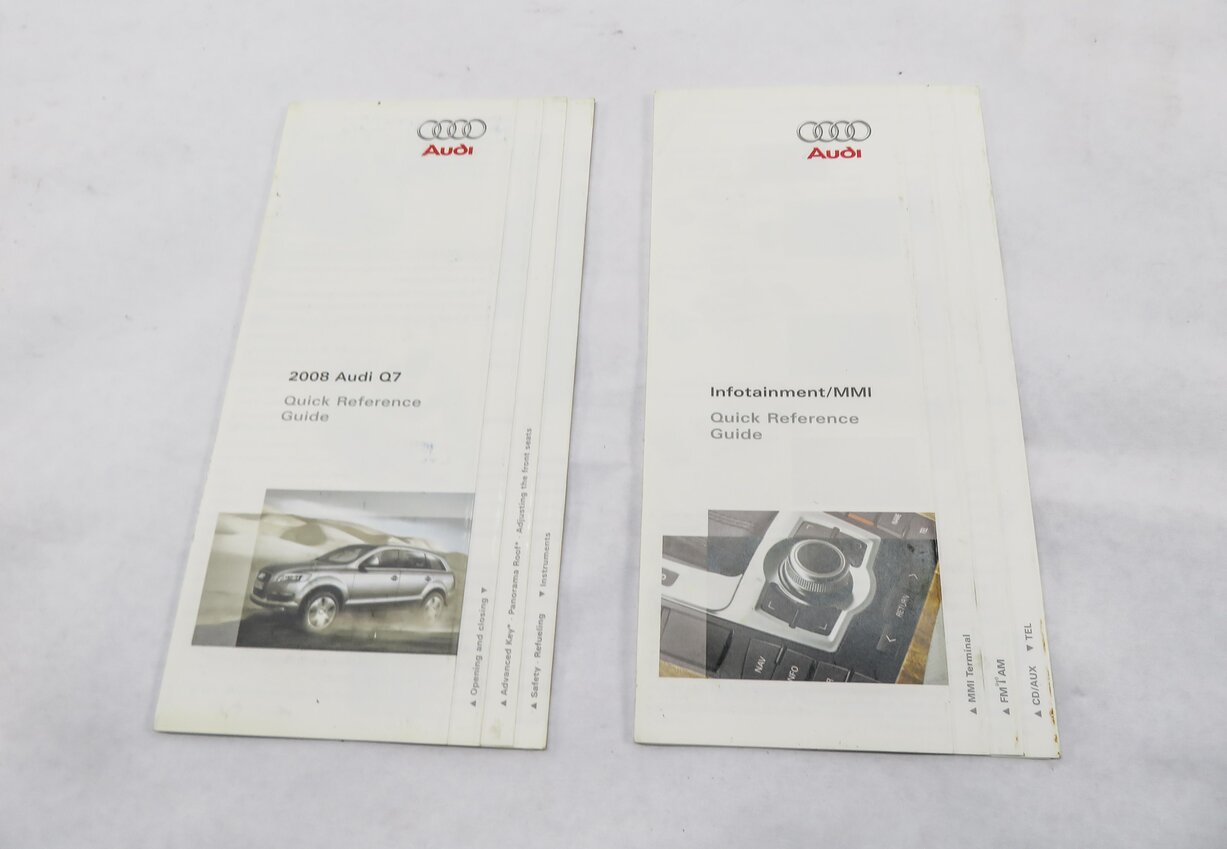 Thumbnail 4: 2008 AUDI Q7 (4L) OWNERS MANUAL BOOK BOOKLET GUIDE SET w/ CASE