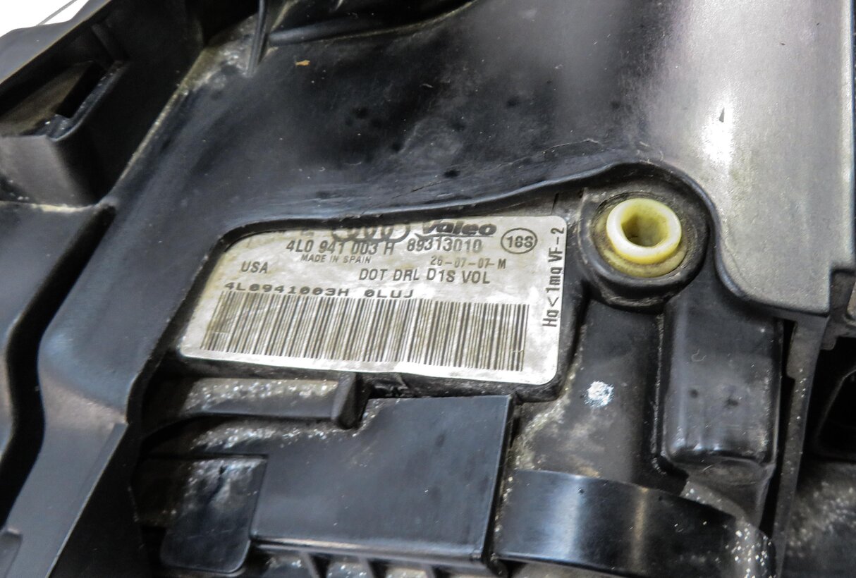 Thumbnail 6: 2007-2009 AUDI Q7 (4L) LEFT FRONT DRIVER HID XENON AFS ADAPTIVE CURVE HEADLIGHT