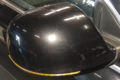 Thumbnail 2: 2007-2009 AUDI Q7 (4L) RIGHT - HEATED MEMORY BLIND SPOT DOOR MIRROR (BLACK)