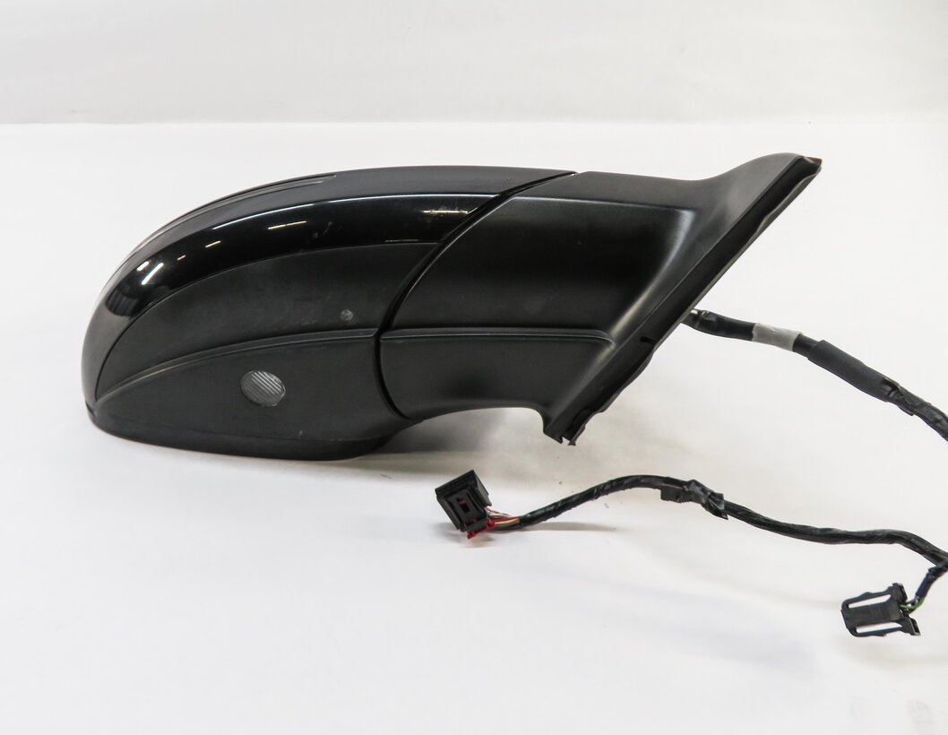 Thumbnail 6: 2007-2009 AUDI Q7 (4L) RIGHT - HEATED MEMORY BLIND SPOT DOOR MIRROR (BLACK)