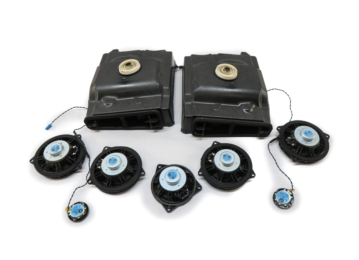 Thumbnail 4: 2013 BMW 328i (F30) RADIO STEREO AUDIO SUB SUBWOOFER TWEETER SPEAKER SET