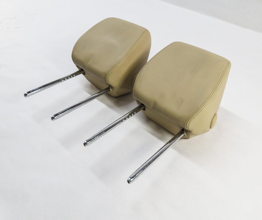 Thumbnail 2: 2013 BMW 328i (F30) FRONT LEFT & RIGHT SEAT HEADREST SET (DAKOTA BEIGE LEATHER)