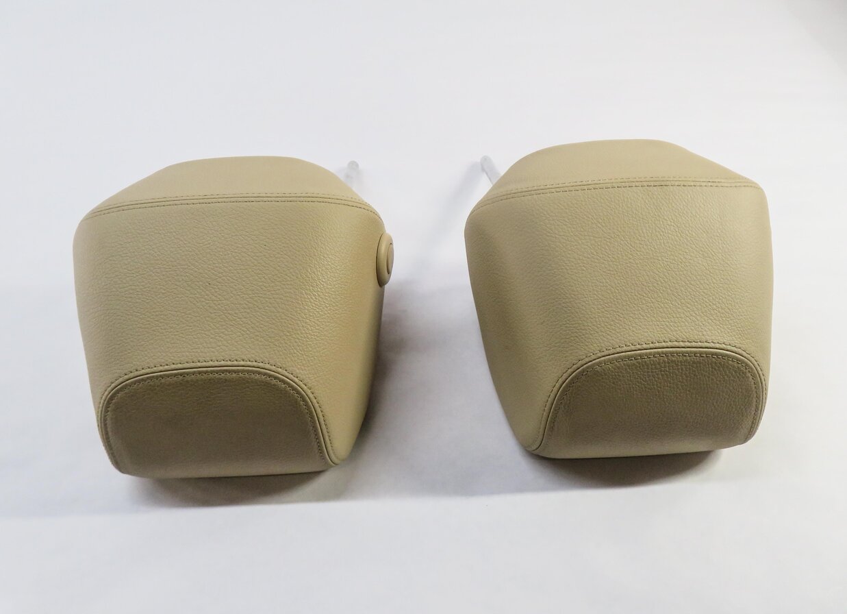 Thumbnail 5: 2013 BMW 328i (F30) FRONT LEFT & RIGHT SEAT HEADREST SET (DAKOTA BEIGE LEATHER)