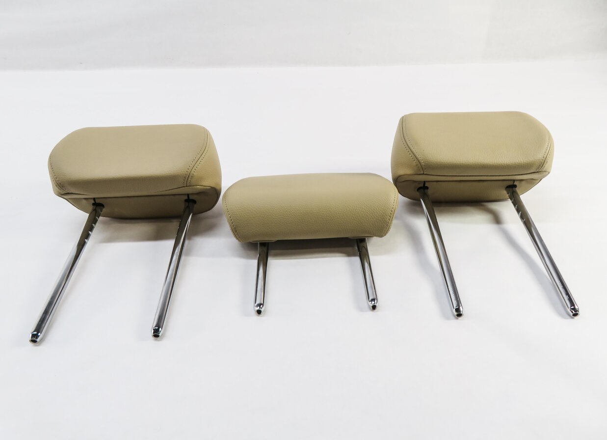 Thumbnail 2: 2013 BMW 328i (F30) REAR SEAT HEADREST SET (DAKOTA BEIGE LEATHER)