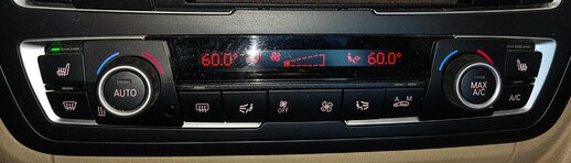 12-14 BMW 320i 328i 335i 428i 435i (F30 F32) CLIMATE TEMPERATURE CONTROL PANEL
