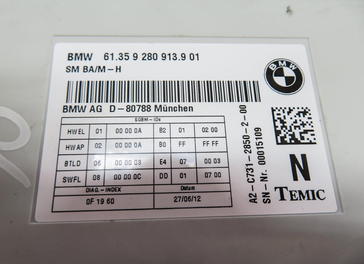 Thumbnail 5: 12-19 BMW 328i 335i 535i 550i 750i M5 M6 X3 X4 - LEFT FRONT DRIVER SEAT MODULE