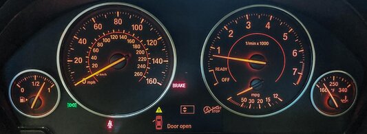 Thumbnail 2: 12-20 BMW 328i 330i 335i 340i 428i 430i 435i 440i (F30 F32) SPORT SPEEDOMETER