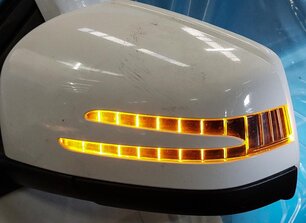 Thumbnail 2: 12-16 MERCEDES GL350 GL550 ML350 ML550 (W166 X166) LEFT P-FOLD MIRROR (WHITE)