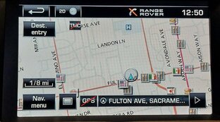 12-13 LR4 RANGE ROVER SPORT (L320) RADIO STEREO GPS NAVIGATION DISPLAY SCREEN
