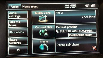 Thumbnail 2: 12-13 LR4 RANGE ROVER SPORT (L320) RADIO STEREO GPS NAVIGATION DISPLAY SCREEN