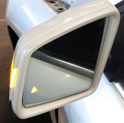 Thumbnail 3: 12-16 MERCEDES GL450 GL550 ML350 (W166 X166) LEFT - BLIND SPOT MIRROR (WHITE)