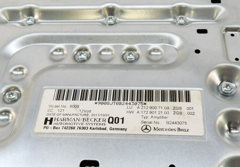 Thumbnail 4: 08-13 MERCEDES C300 C350 C63 E350 E550 E63 GLK3450 CLS550 HARMAN AUDIO AMPLIFIER