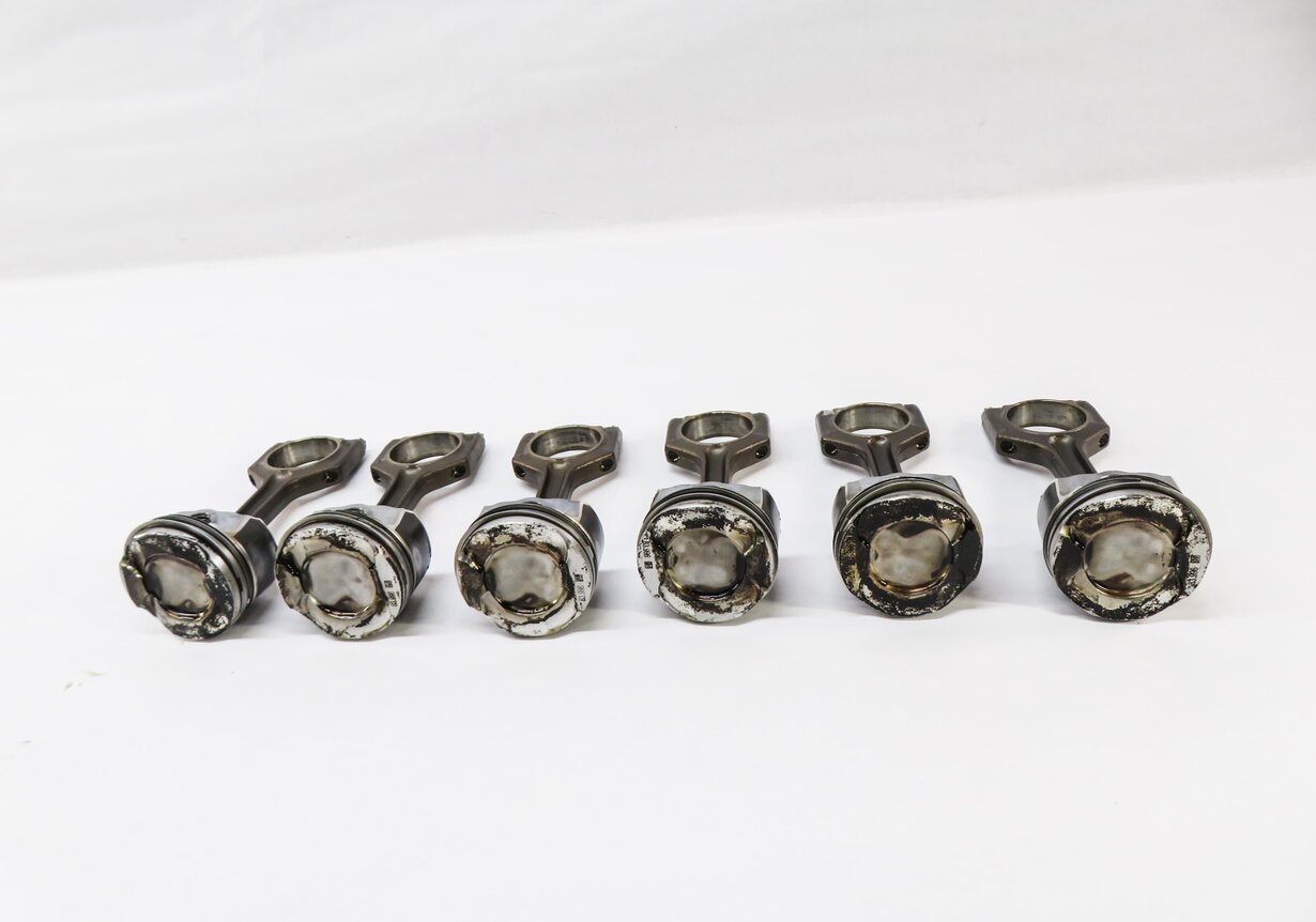 Thumbnail 2: 2010-2014 BMW 1/3/4/5/6/7/X1/X3/X5/X6 3.0L N55 TURBO ENGINE PISTON & ROD SET-6