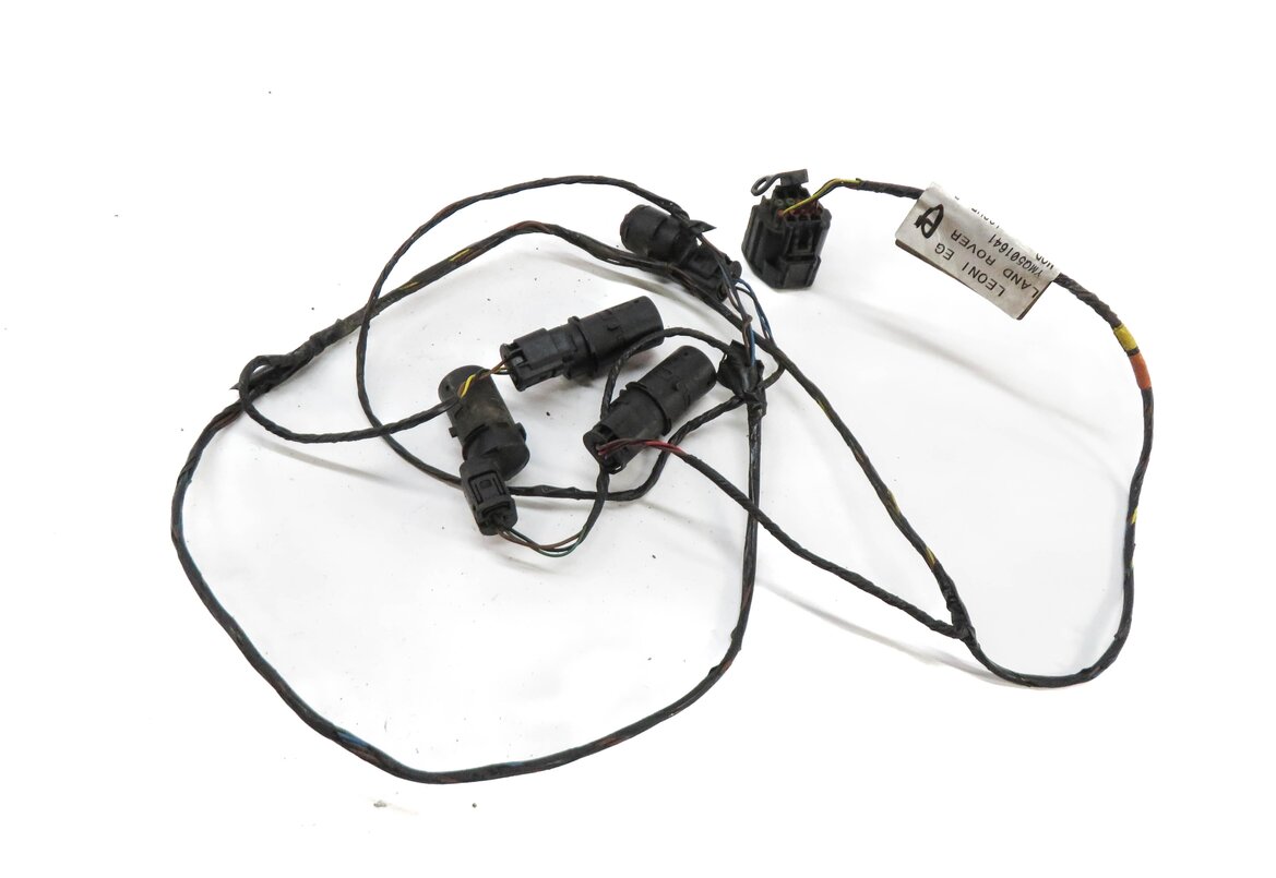 2008 LAND ROVER LR3 REAR PDC PARK DISTANCE SENSOR SET w/ HARNESS (BLACK)