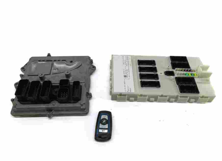 Thumbnail 2: 2016 BMW M235i (F22) 3.0L TURBO N55 ENGINE ECM BODY CONTROL MODULE + KEY FOB SET