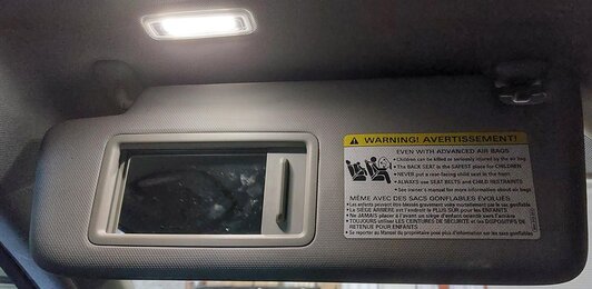 Thumbnail 2: 2017-2019 AUDI A4 (B9 8W) FRONT LEFT & RIGHT SUNVISOR SHADE SET-2 (GRAY)