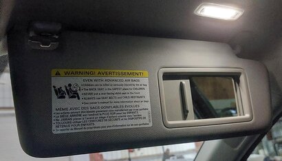 Thumbnail 3: 2017-2019 AUDI A4 (B9 8W) FRONT LEFT & RIGHT SUNVISOR SHADE SET-2 (GRAY)