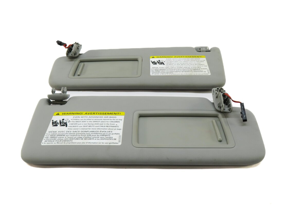 Thumbnail 4: 2017-2019 AUDI A4 (B9 8W) FRONT LEFT & RIGHT SUNVISOR SHADE SET-2 (GRAY)