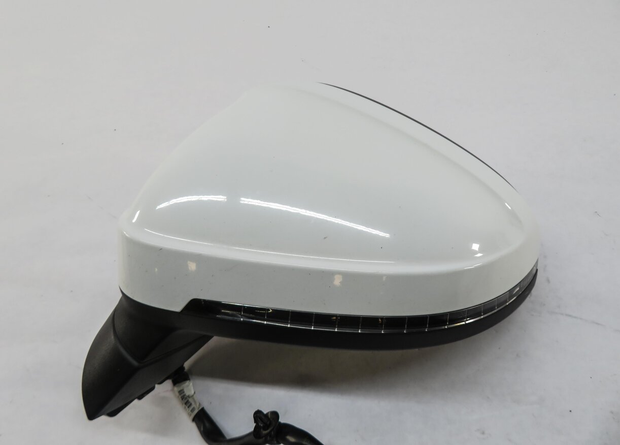 Thumbnail 5: 17-19 AUDI A4 ALLROAD (B9 8W) LEFT P-FOLD MEM LANE DEPARTURE DOOR MIRROR (WHITE)