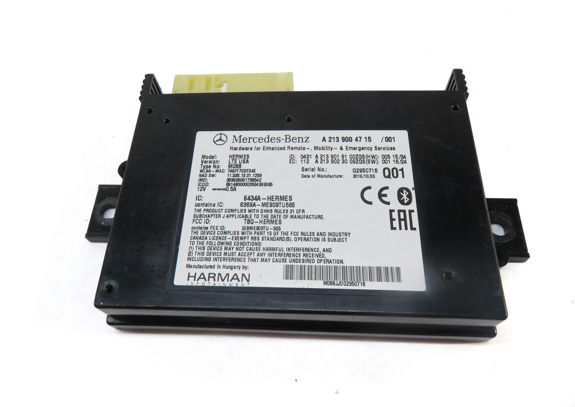 Thumbnail 2: 17-21 MERCEDES B C E GLA GLE GLS S SL CLS W205 W166 W218 COMMUNICATION MODULE