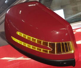 Thumbnail 2: 2015-2020 MERCEDES GLA-CLASS (X156) LEFT DRIVER BLIND SPOT DOOR MIRROR (RED)