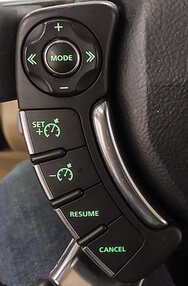 Thumbnail 2: 2010-2012 RANGE ROVER (L322) STEERING WHEEL CRUISE CONTROL SWITCH BUTTON SET