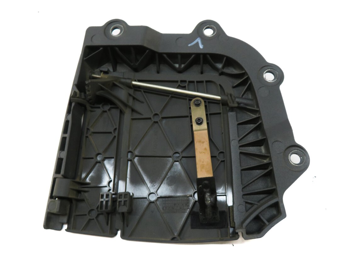 Thumbnail 4: 2012 BMW 335i (E93) LEFT REAR CONVERTIBLE TOP GAP HINGE COVER FLAP (BLACK)