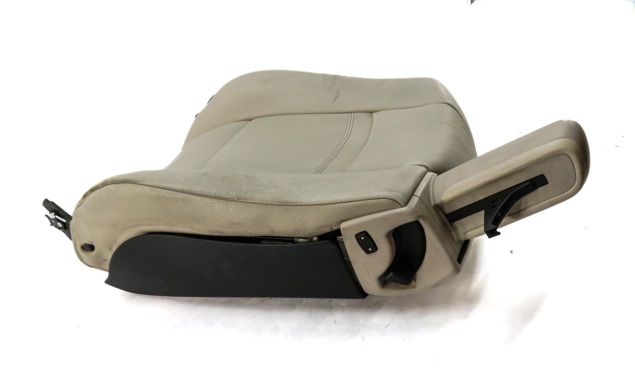 Thumbnail 4: 07-13 BMW 328i 335i E93 CONVERTIBLE DRIVER UPPER TOP HEATED SEAT CUSHION OYSTER
