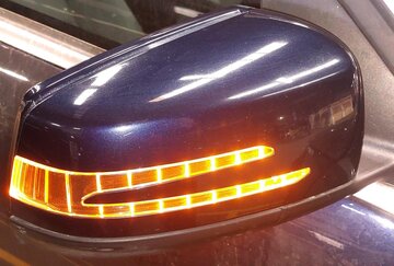 Thumbnail 2: 12-14 MERCEDES C250 C300 C350 (W204) RIGHT HEAT AUTODIM MEM DOOR MIRROR (BLUE)