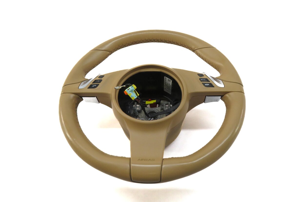 Thumbnail 4: 2010-2016 PORSCHE CAYENNE PANAMERA (958 970 G1) HEATED STEERING WHEEL (BEIGE)