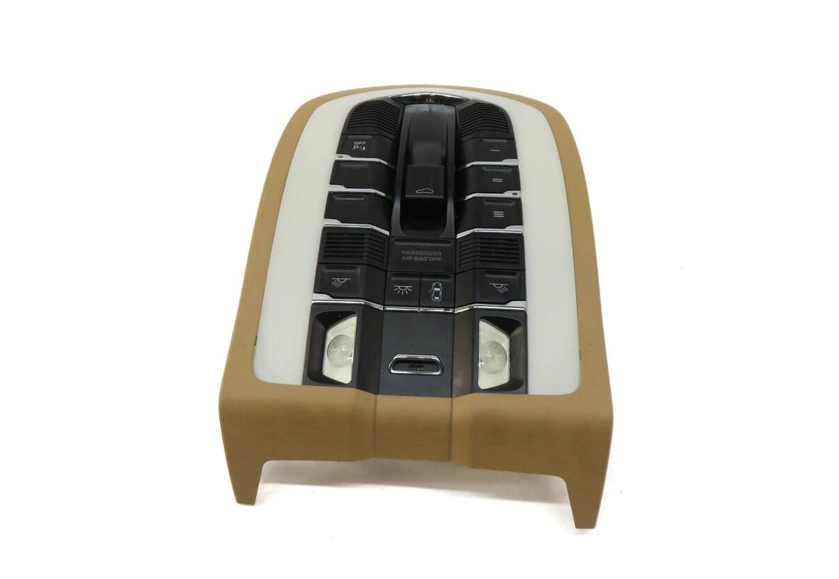 Thumbnail 3: 2011 PORSCHE PANAMERA (970 G1) FRONT DOMELIGHT DOME LIGHT LAMP (LUXOR BEIGE)