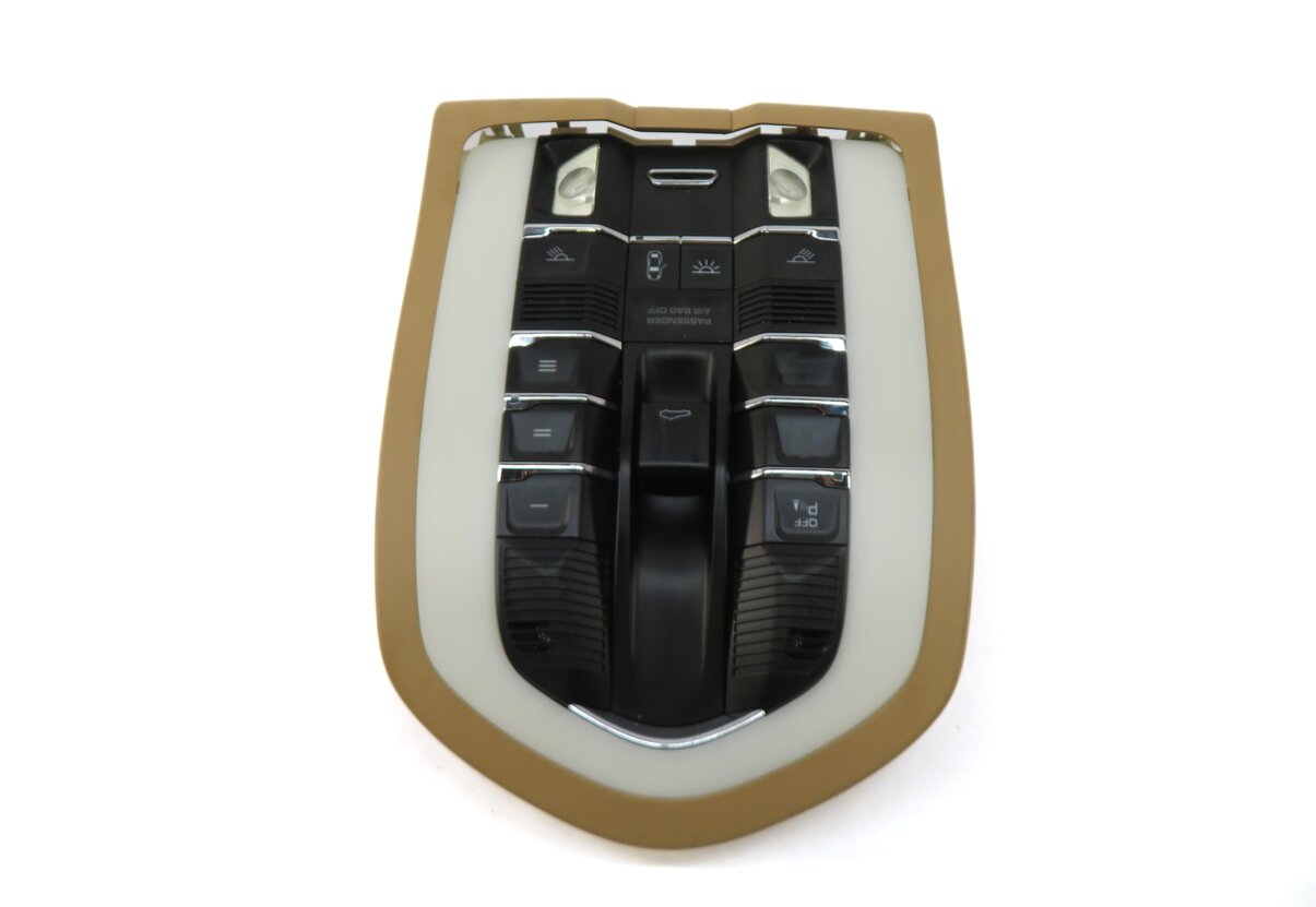 Thumbnail 4: 2011 PORSCHE PANAMERA (970 G1) FRONT DOMELIGHT DOME LIGHT LAMP (LUXOR BEIGE)