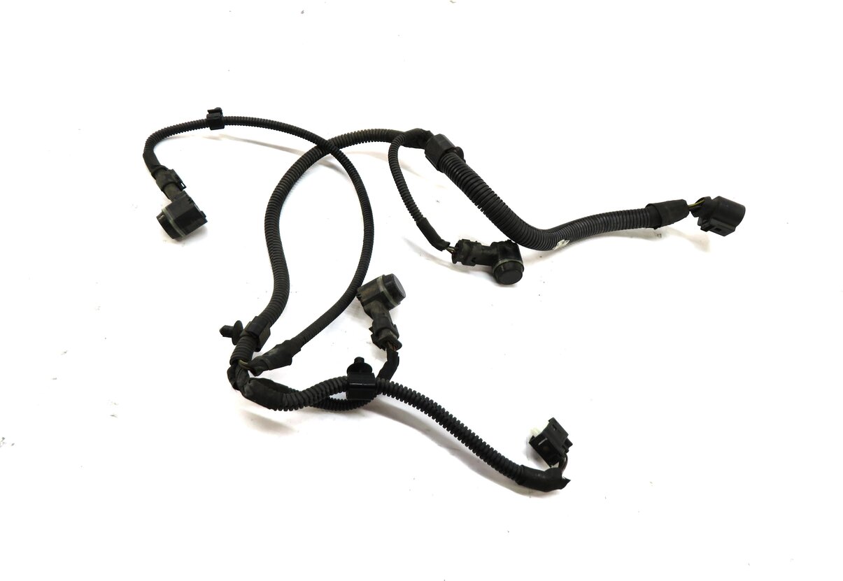 2011 PORSCHE PANAMERA (970 G1) LEFT FRONT PDC PARK SENSOR SET w/ HARNESS (GRAY)
