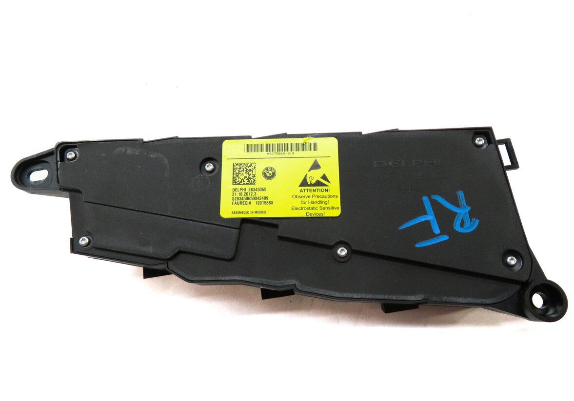 Thumbnail 4: 2012 BMW X5 E70 FRONT RIGHT PASSENGER SEAT ADJUST SWITCH w/ MEMORY LUMBAR BLACK