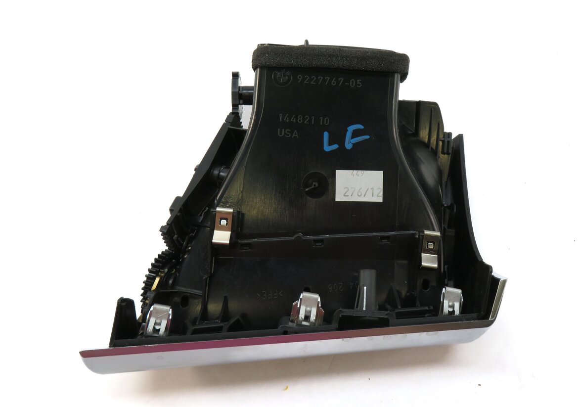 Thumbnail 4: 2012 BMW X5 (E70) FRONT LEFT DRIVER HVAC A/C HEATER DASH AIR VENT (BLACK SILVER)